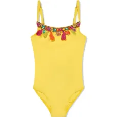 Купальник с помпонами