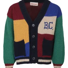 Кардиган в стиле колор-блок