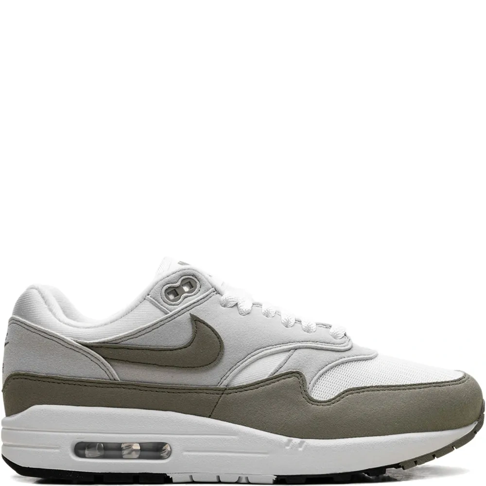 кроссовки Air Max 1 White/Ligth Army/Neutral Grey/Black