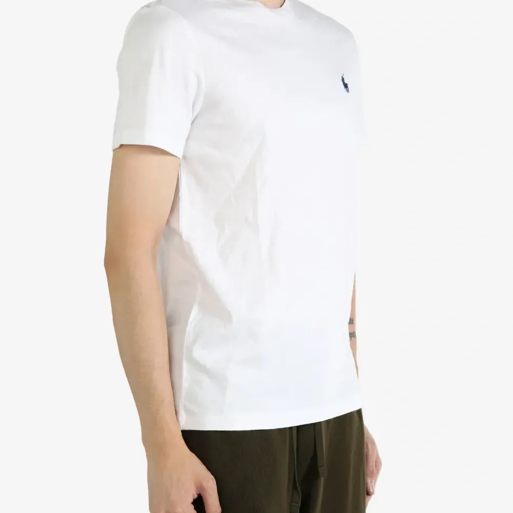 Хлопковая футболка с круглым вырезом