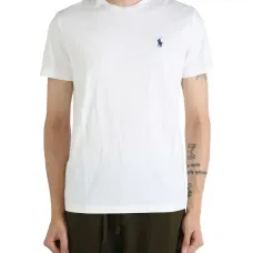 Хлопковая футболка с круглым вырезом