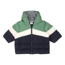 Пуховик с нашивкой-логотипом