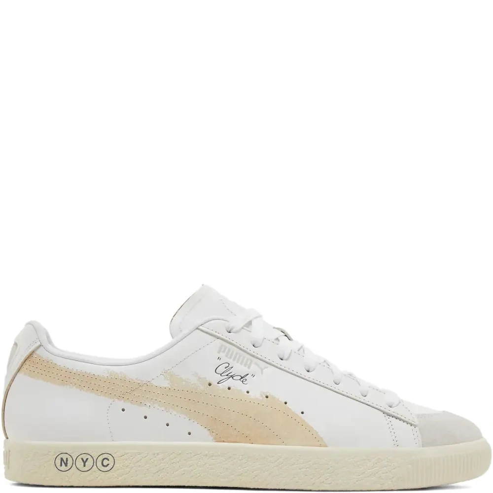 Кроссовки Extra Butter Puma White/Warm White/Feather Grey из коллаборации с Clyde