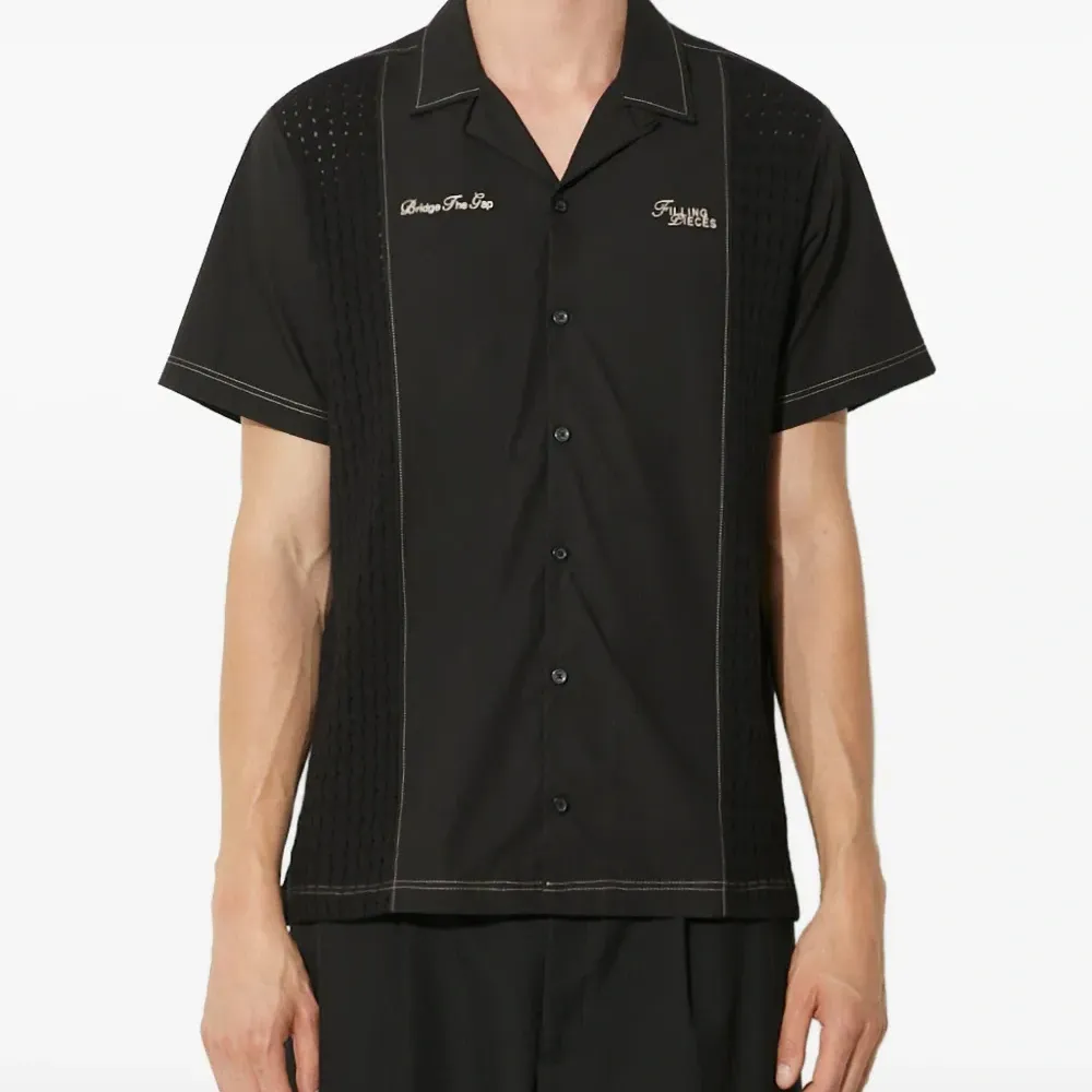 Вышитая текстурированная рубашка