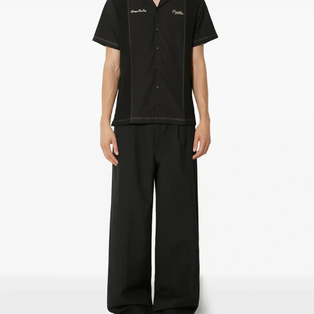 Вышитая текстурированная рубашка