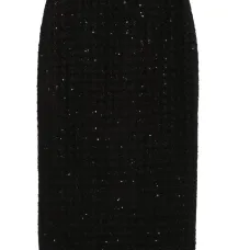 Юбка миди из ткани букле Юбка миди из ткани букле