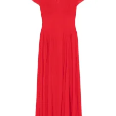 Платье макси с V-образным вырезом Платье макси с V-образным вырезом