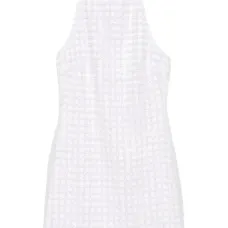 Платье мини с вырезом халтер и бисером Платье мини с вырезом халтер и бисером