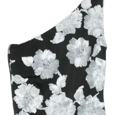 Сетчатый топ с цветочным принтом