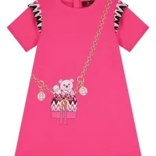 Платье из джерси с графичным принтом