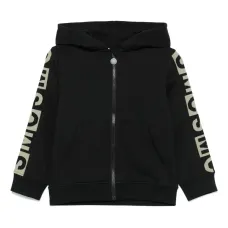 Худи на молнии с жаккардовым логотипом