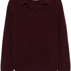 Свитер из вирджинской шерсти с воротником поло