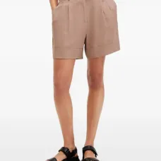 Шорты с плиссированными манжетами