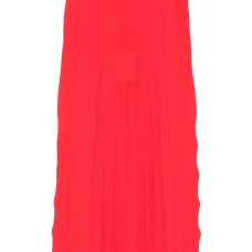 Плиссированная юбка миди с завышенной талией