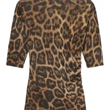 Топ с леопардовым принтом Топ с леопардовым принтом