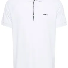 Рубашка поло с контрастной вставкой