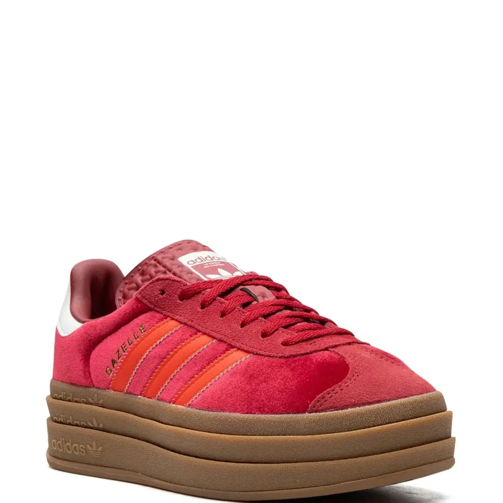 Кроссовки Gazelle Bold Velvet Pack - Victory Red/Bright Red/Off White Кроссовки Gazelle Bold Velvet Pack - Victory Red/Bright Red/Off White
