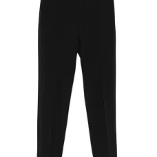 Креповые брюки прямого кроя