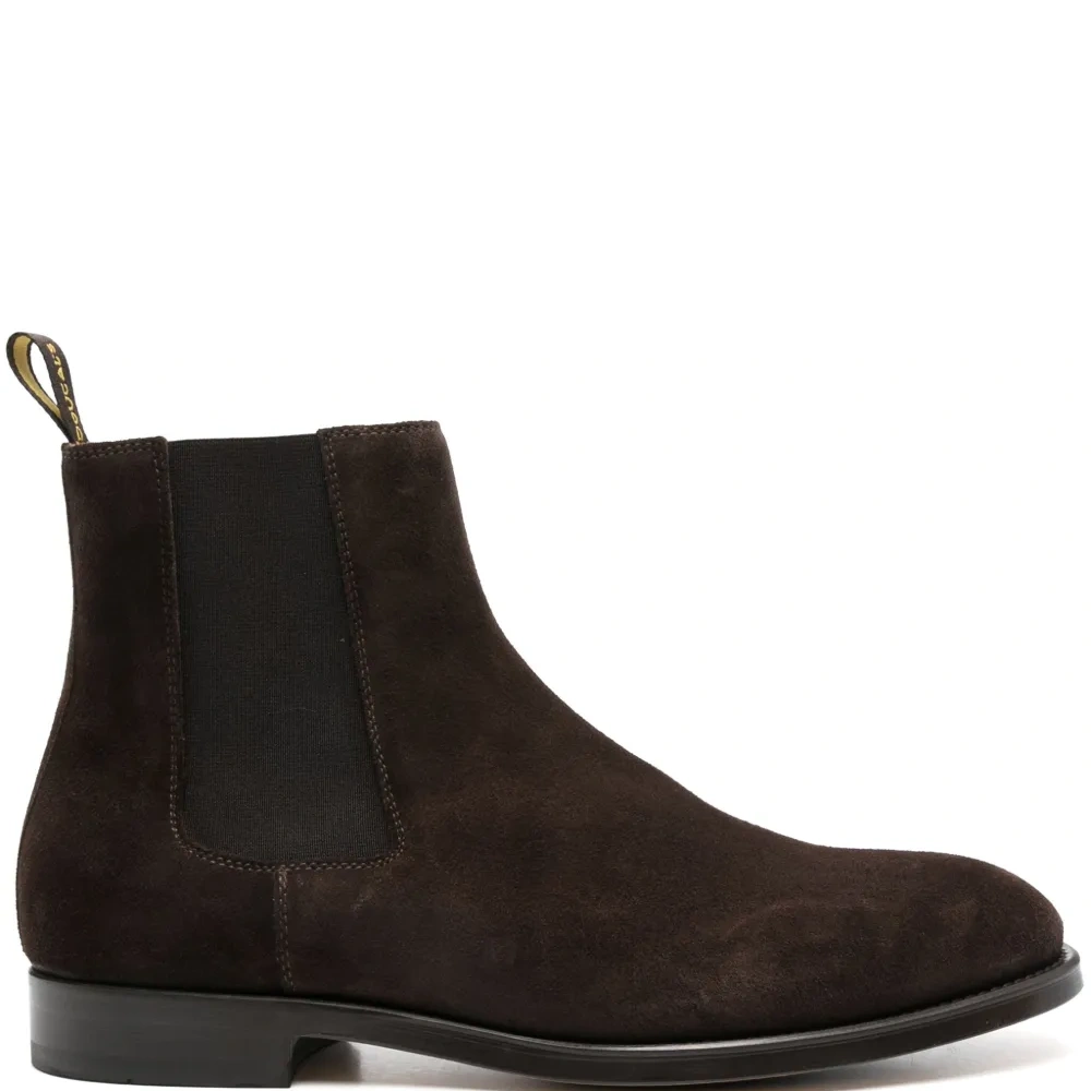 Замшевые ботинки