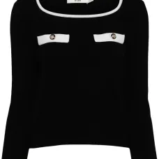 Укороченный топ с круглым вырезом