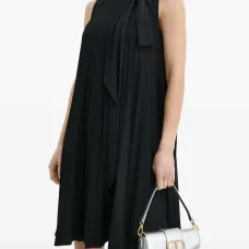 Плиссированное мини-платье