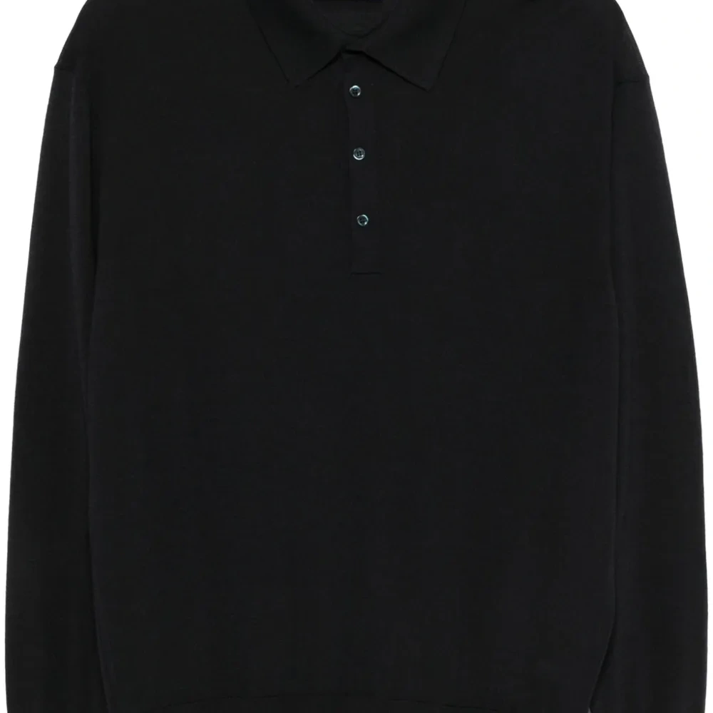 Рубашка поло тонкой вязки