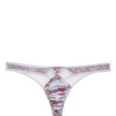 Трусы-стринги с цветочным узором