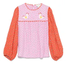 Блузка в стиле колор-блок