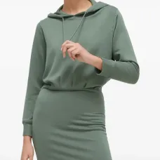 Мини-платье с капюшоном