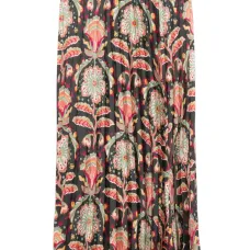 Юбка миди с принтом и складками Юбка миди с принтом и складками