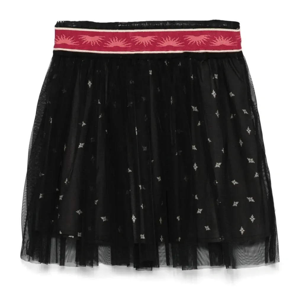 Многослойная юбка мини из тюля