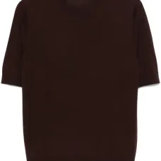 Шерстяная футболка тонкой вязки