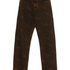 джинсы с логотипом