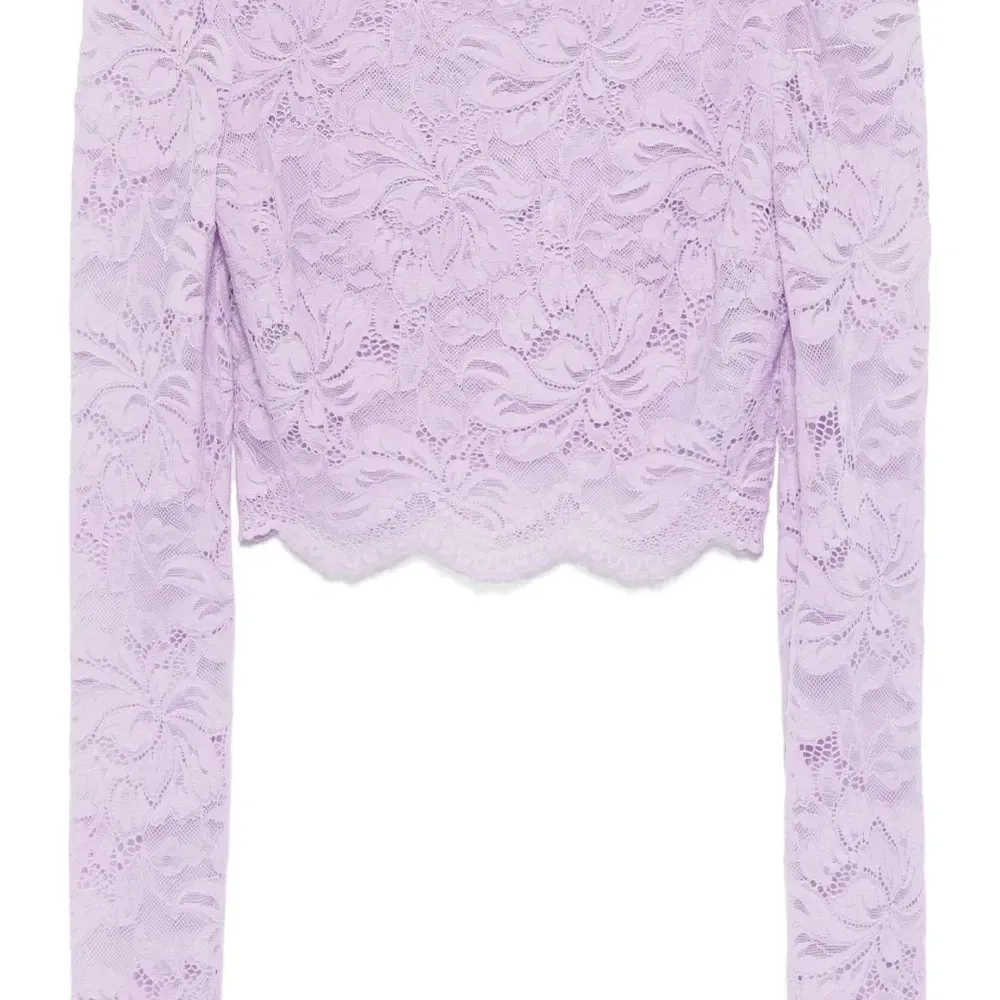 Укороченный кружевной топ