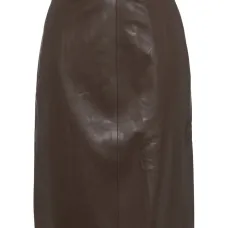 Кожаная юбка А-силуэта