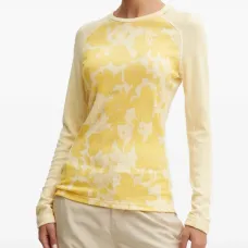 Базовый топ с цветочным принтом и круглым вырезом