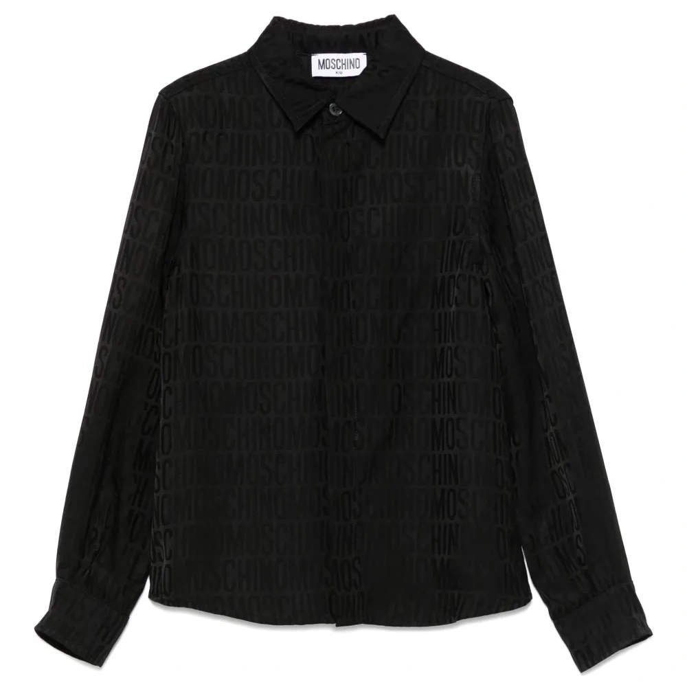 Рубашка с жаккардовым логотипом