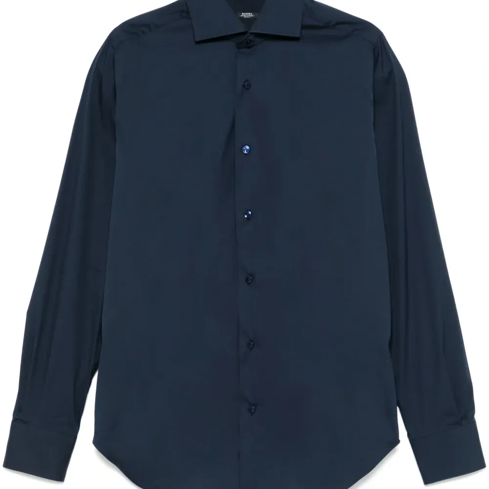 Рубашка с отложным воротником