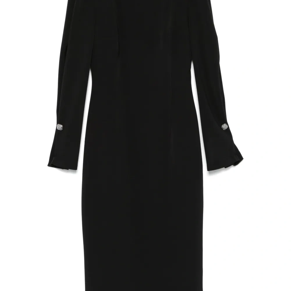 Платье миди из ткани кади