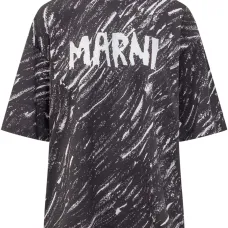 Футболка Scribble из джерси с логотипом Футболка Scribble из джерси с логотипом