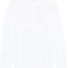 Рубашка поло из ткани пике с длинными рукавами