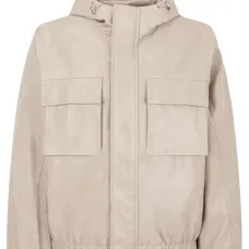 Худи из искусственной кожи