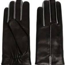 Перчатки с узором в елочку