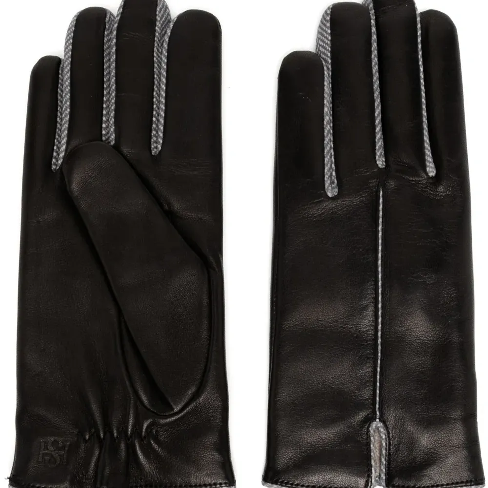 Перчатки с узором в елочку