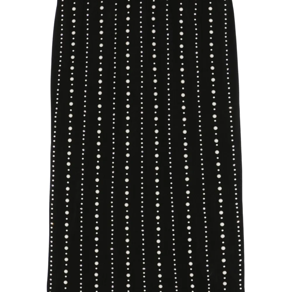 Юбка миди с искусственным жемчугом Юбка миди с искусственным жемчугом