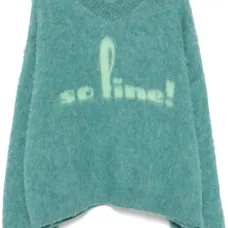 Фактурный свитер с V-образным вырезом