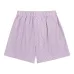 Striped poplin shorts
