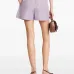 Striped poplin shorts