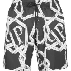 Плавки-шорты с принтом