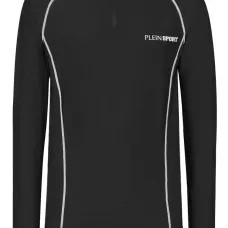 Рубашка с длинными рукавами и контрастной строчкой